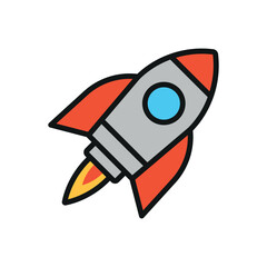 rocket icon vector design templates simple and modern