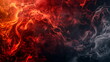 © Nu Ai generated imag - red fire smoke texture background