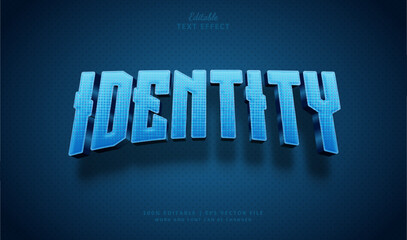 Wall Mural - Identity Editable Text Effect Style 3d Esport Badge