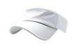 © Masood - A Pristine White Visor Cap Awaits Its New Owner on a Clear PNG or White Background.