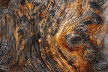 Poster - A detailed image of woodgrain texture, highlighting unique patterns and lines in the wooden surface, offering a visually engaging representation of natural artistry and craftsmanship.