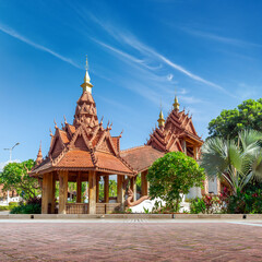 Canvas Print - Dai-style architecture in Xishuangbanna, Yunnan, China.