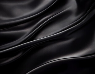 Classic Black Velvet Texture with a Matte Finish and Subtle Shine