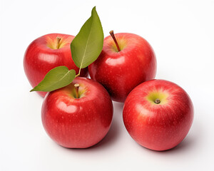 Red apples background.