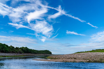 Wall Mural - walking around an old ship wreck of City Dulas Anglesey