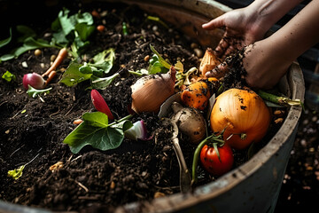 Poster - From Waste to Wonder: Transforming Kitchen Scraps into Nutrient-Rich Soil.