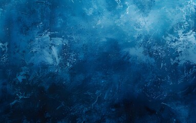 Poster - Abstract blue background with grunge texture and space for text. Dark blue color. Blue abstract watercolor dark background.