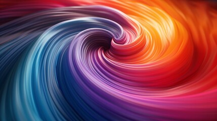 Wall Mural - Dynamic swirling vortex of colors, creating a sense of movement and energy in abstract art. 3D Illustration Rendering , Minimalism,