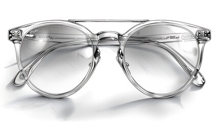 Clean line drawing of a pair of classic sunglasses