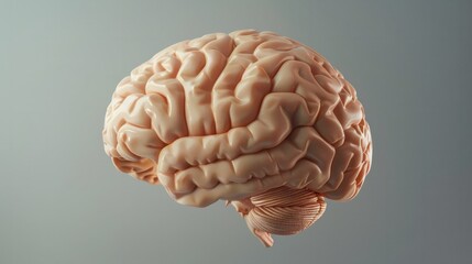 Poster - human brain digital illustration. ai generated