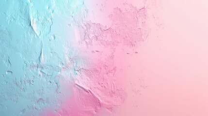 Wall Mural - A wall with blue and pink paint