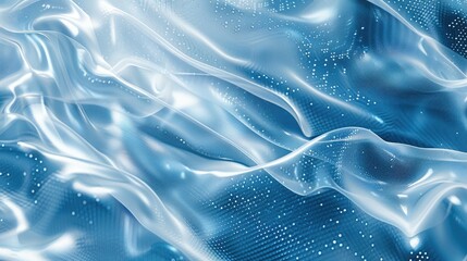 Poster - Abstract techy background featuring blue and white digital patterns, creating a futuristic and high-tech look.