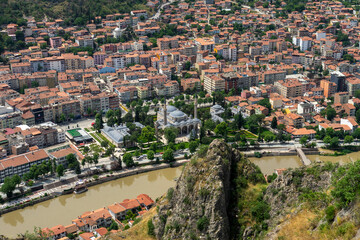 Amasya city view from Amasya Fortress