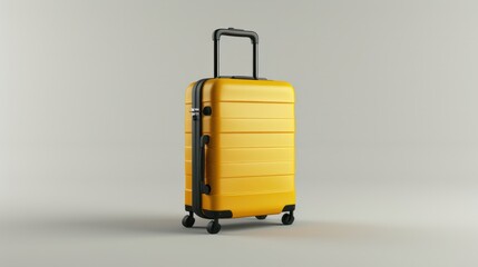 Wall Mural - Travel Suitcase Icon Isolated 3d render illustration