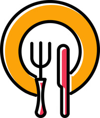 Sticker - Food Vector Icon