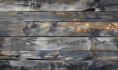 Wall Mural - weathered grey wood boards