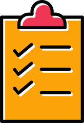 Sticker - Checklist Vector Icon