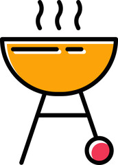 Sticker - Grill Vector Icon