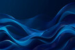 © ammad - Minimal blue abstract modern background design texture of undulating midnight blue waves, abstract wave background with copy space.