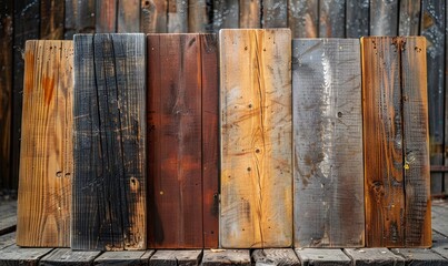 Wall Mural - Vintage wooden boards with natural character