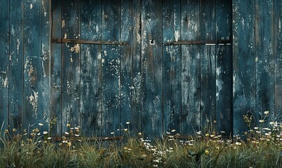 Wall Mural - Rustic wooden barn background