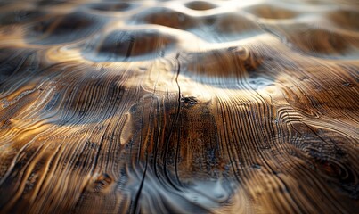 Wall Mural - Textured wooden table surface