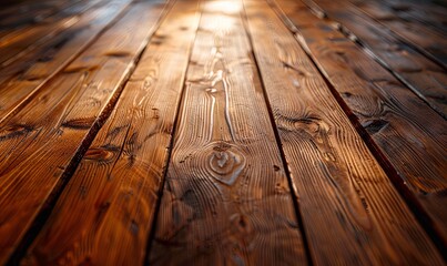 Wall Mural - Textured wooden table surface