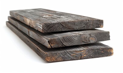 Wall Mural - Weathered grey wood boards