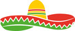 © PZ - green, yellow and red sombrero