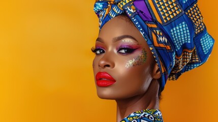 The Colorful Headwrap Woman