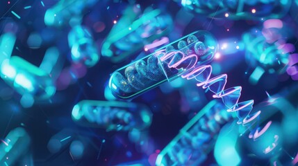 Poster - learn about the future of the pharmaceutical industry, driven by advancements in genomics, personali