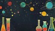 © cff999 - an illustration of science experiments with planets and stars