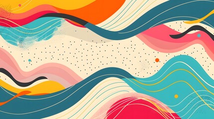 Aufkleber - abstract background with waves