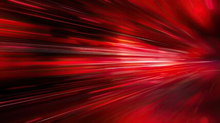 Poster - Abstract red motion blur background with dynamic lines, modern design. Background technology futuristic