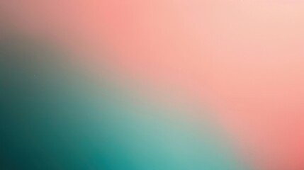 Poster - A simple background image featuring a soft gradient transition from dark teal to light peach