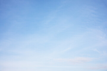 fantastic soft white clouds against blue sky and copy space horizontal shape. web banner.website hea