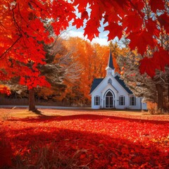 Canvas Print - autumn in the park