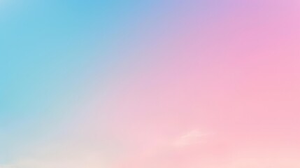 Poster - A soft pastel gradient sky transitioning from blue to pink, perfect for backgrounds or designs