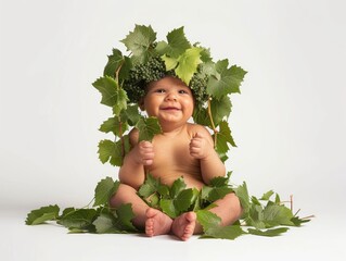 Sticker - child with vegetables