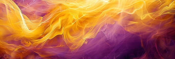 Poster - Abstract Blur of Orange and Purple Rays