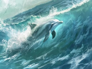 Canvas Print - dolphin