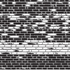 Wall Mural - Brick wall background. Vector illustration