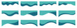 © Iryna - Collection of dividers shape templates. Modern separator header for website and app. Curve lines, wave collection of abstract design element for top and bottom page web site