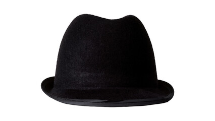 Wall Mural - Stylish top hat isolated on a white background.