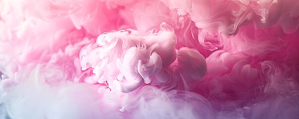 Sticker - pink and white steam background