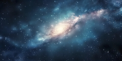 Wall Mural - galaxy with stars and interstellar dust on the universe.