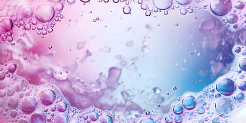 Poster - Foam with bubbles close-up
