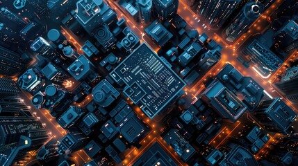 Poster - City Skyline At Night