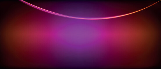 Aufkleber - Neon glowing circle rays, light round lines in the dark, planet style neon wave lines. Energetic electric concept design for wallpaper, banner, background