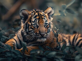 Canvas Print - tiger in the jungle